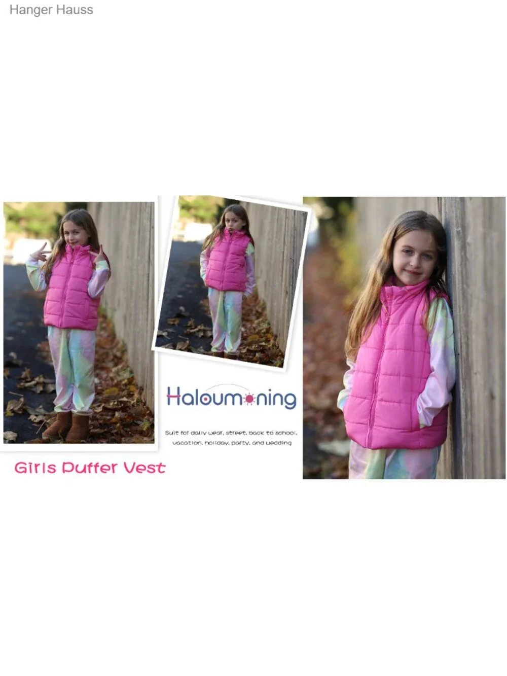 Kids Zip Up Padded Gilet Winter Quilted Vest Sleeveless 100% Polyester